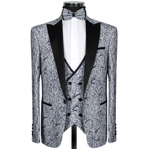 Slim fit smoking grau - fit, in