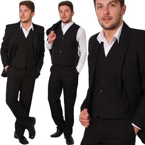 Anzug herren regular 3teiler - anzug,