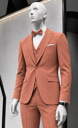 Herren anzug orange teiler - 3,