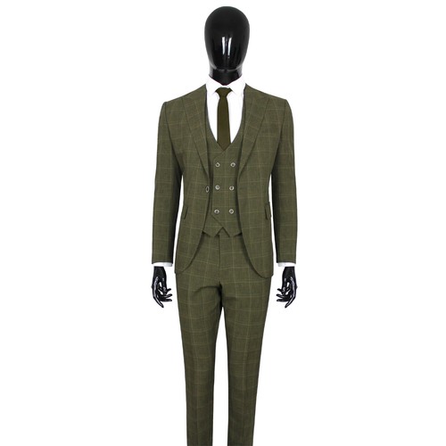 Slim fit herrenanzug mit - slim, weste