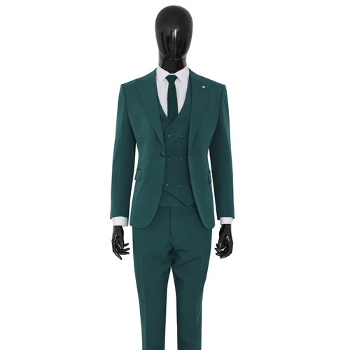 Slim fit herrenanzug grün - herrenanzug, in