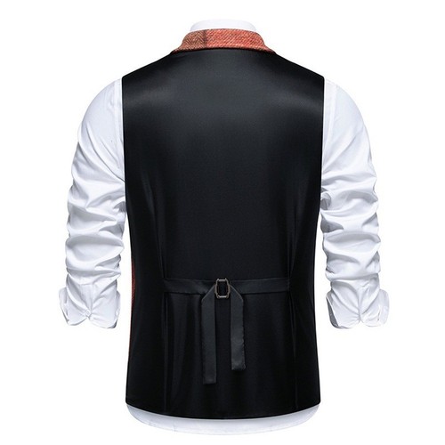 Herren tweed weste revers - weste,