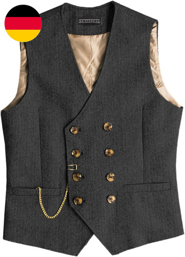 Mens vintage wolle anzugweste - mens,