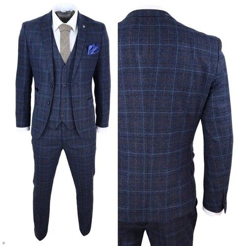 Herren weste blau kariert - weste,