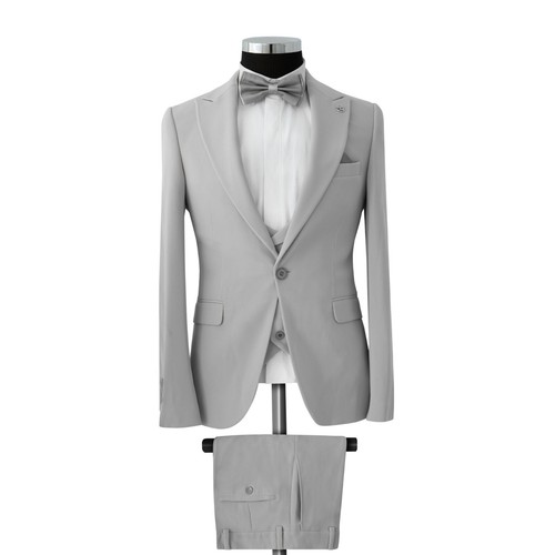 Slim fit herrenanzug mit weste - fit,