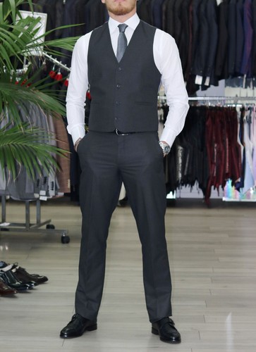 Anzugweste slim fit herren - anzugweste,