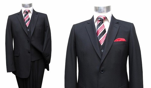 Schwarze herren anzug mit - anzug,