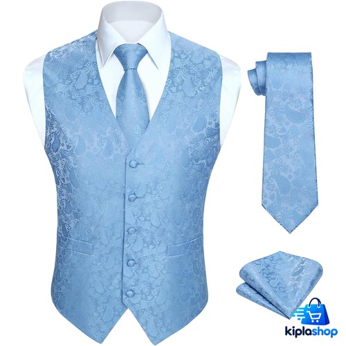 Herren anzugweste hellblau - herren-anzugweste, in